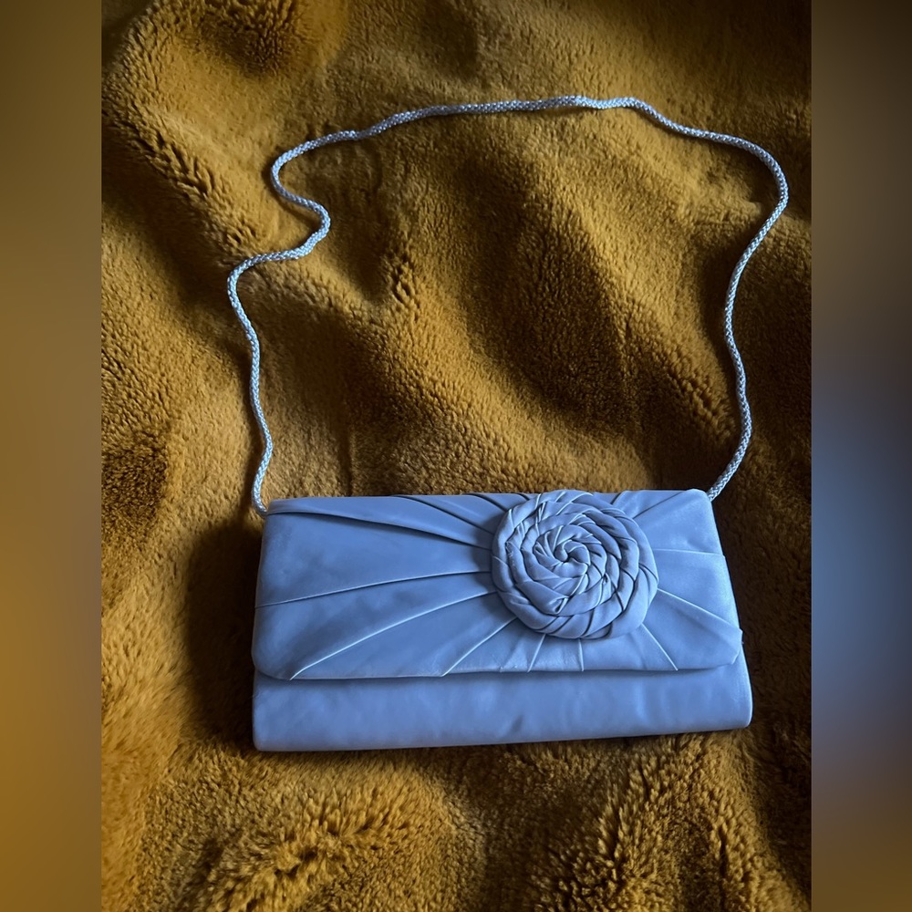 Women’s Clutch with Rosette Detail